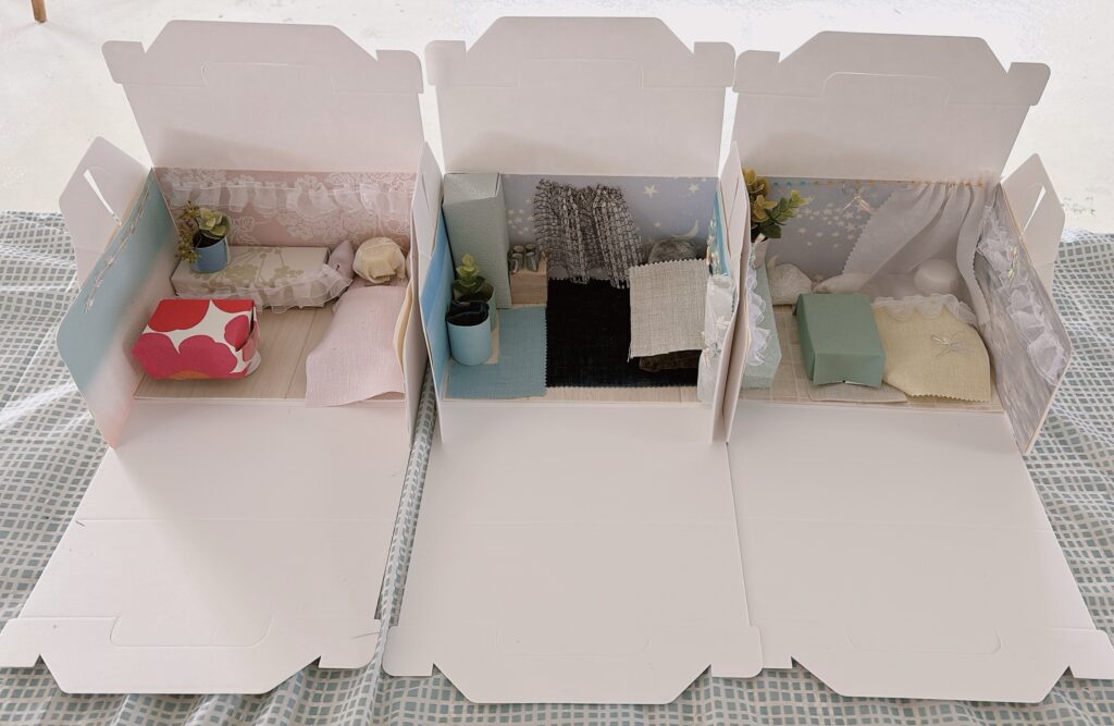 夏休みの工作にもおすすめ!ケーキ箱のお部屋づくりワークショップ